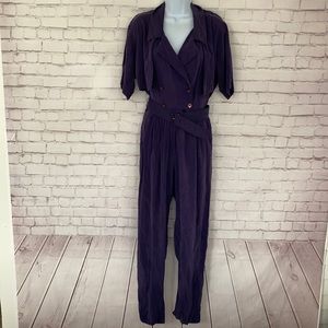 Vintage jumpsuit purple size small